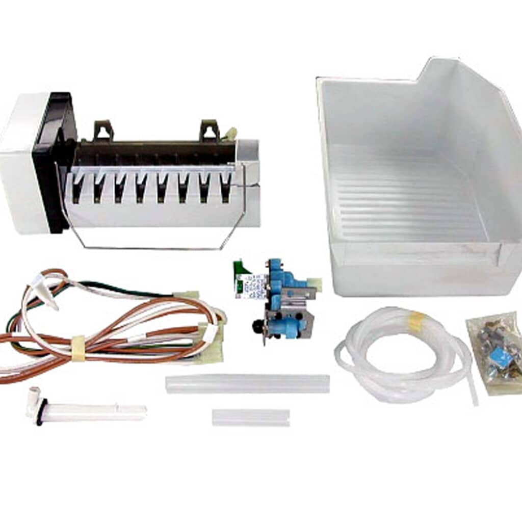 Conjunto de Máquina de Hielo para Refrigerador Whirlpool - 1129316 – Repuesto OEM disponible en Colombia | Foto propia Baird Service SAS