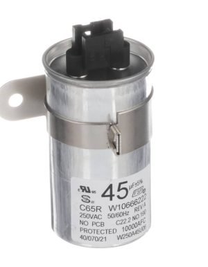 Condensador de Lavadora Whirlpool - W10804665 – Repuesto OEM disponible en Colombia | Foto propia Baird Service SAS